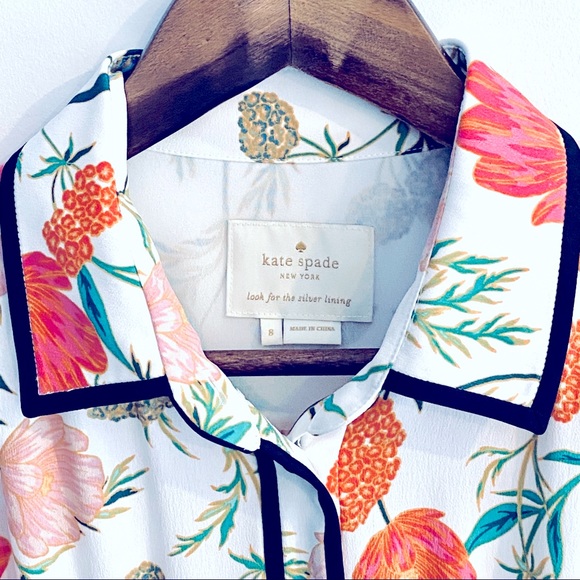 Kate spade ♠️ floral shirt dress 8 NWOT - Picture 8 of 8